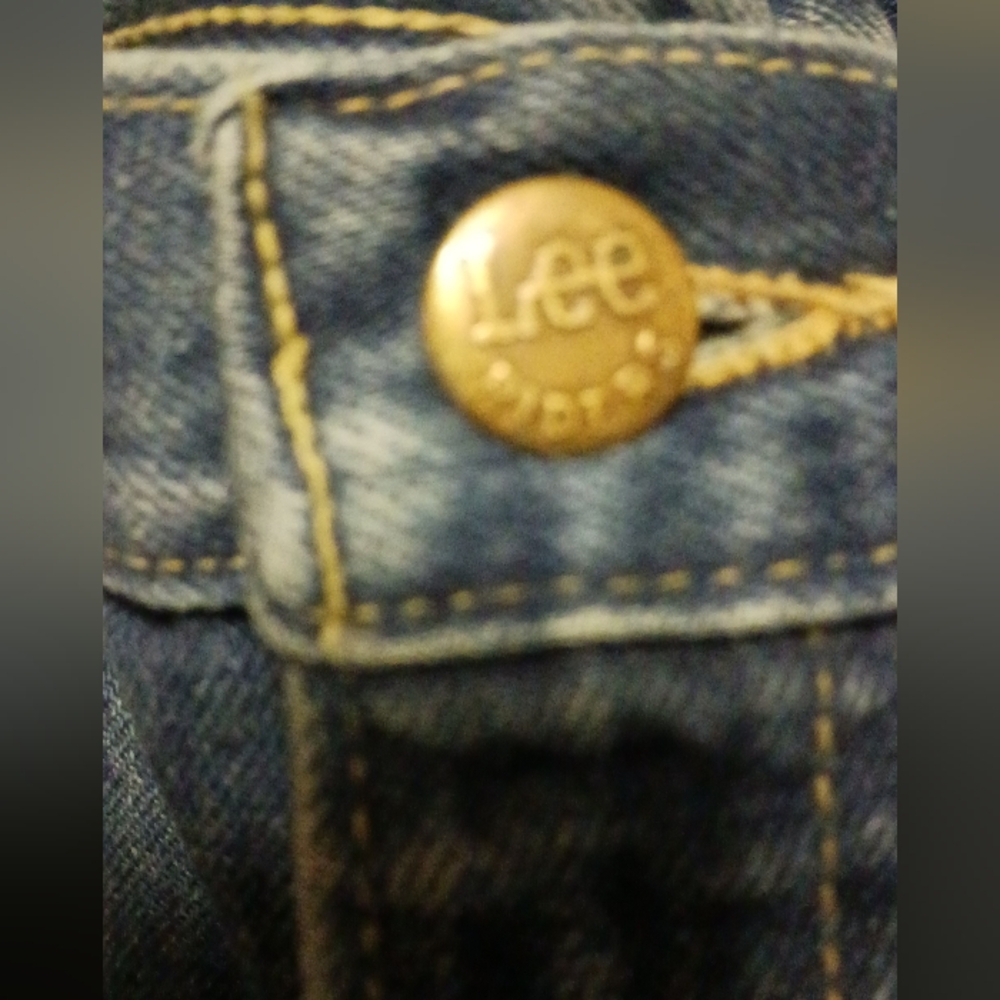 Vintage Lee Jeans Women 33x32 High Rise 80s Mom Jeans Blue Denim sz 33x32 - Picture 5 of 7